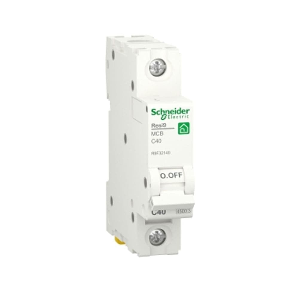 Schneider Electric Resi9 Miniature Circuit Breaker (MCB), 1P, 40A, C Curve, 4500A, 4.5K