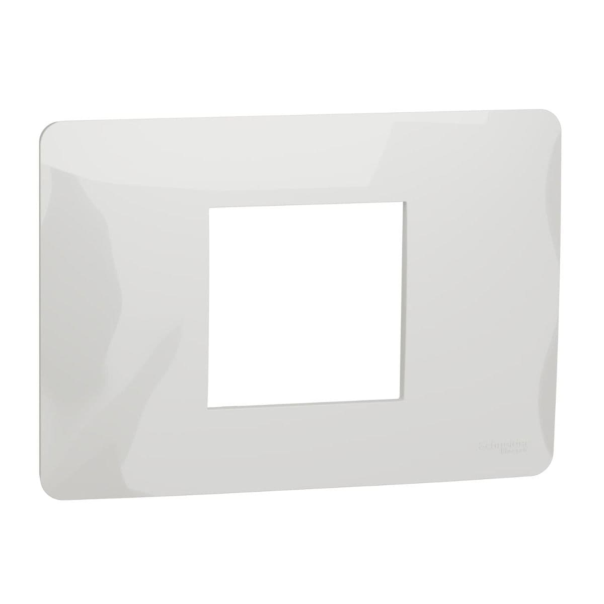 Schneider Electric New Unica Cover Frame, 1 Gang, 2 Modules, White