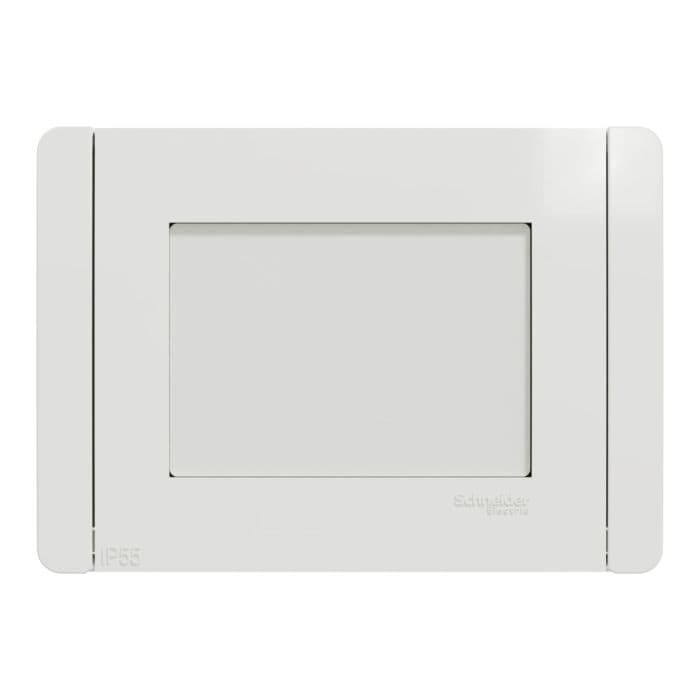 Schneider Electric New Unica 1Gang, 3 Modules, IP55, White