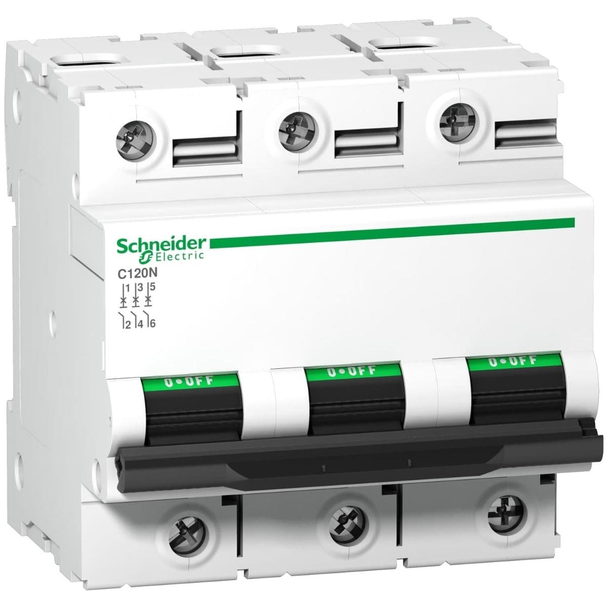 Schneider Electric Miniature circuit-breaker, Acti9 C120N, 3P, 125 A, C curve