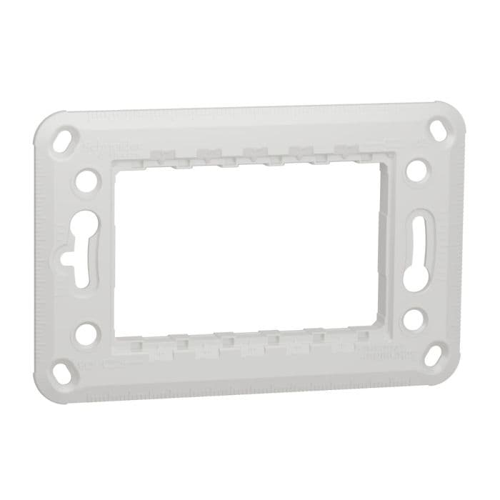 Schneider Electric New Unica 3-Module Plastic Fixing Frame, 1 Gang