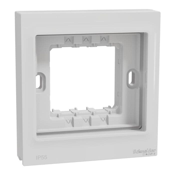 Schneider Electric Weather Proof Box, Miluz E, 2 Gang, White