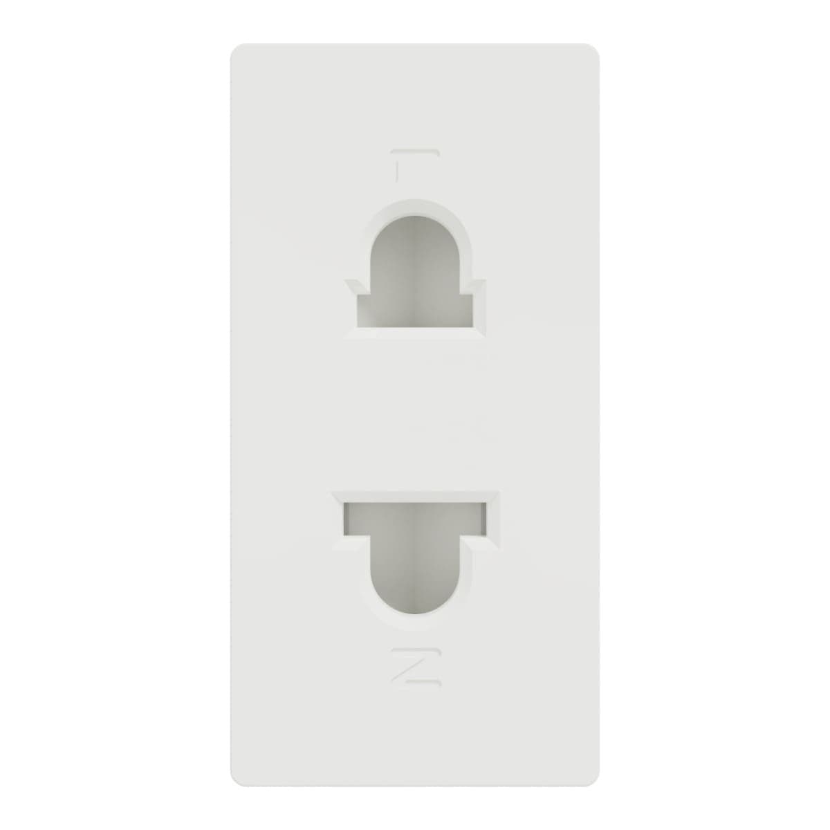 Schneider Electric Universal Socket, Miluz E, 16A, 250V, 2 Pin, 1 Module, White