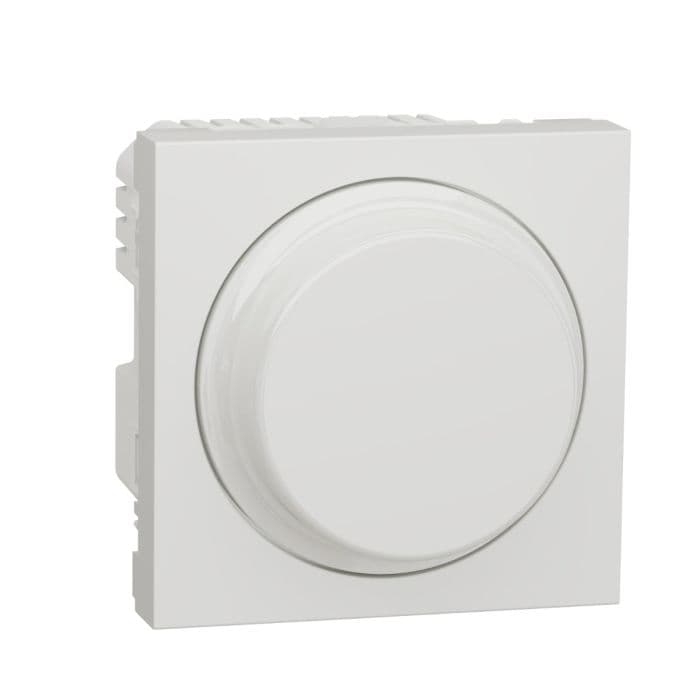 Schneider Electric New Unica, Universal Rotary Dimmer Led- 230 VAC, White