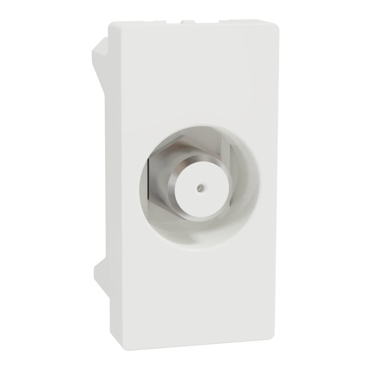 Schneider Electric TV Outlet, Miluz E, F-type, Mechanism, White