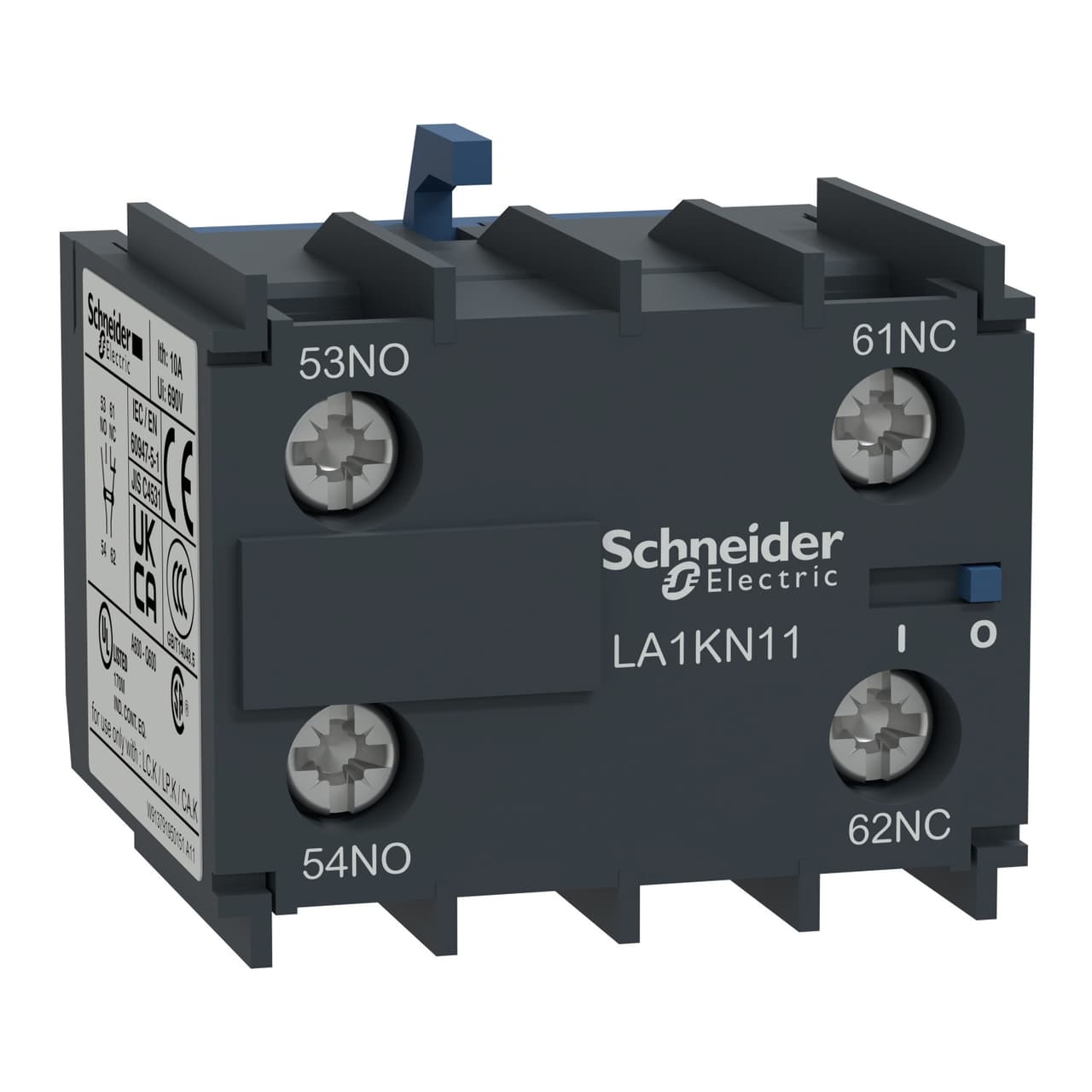 Schneider LA1KN02 TeSys K | Auxiliary contact block, TeSys K, 2NC, screw terminals