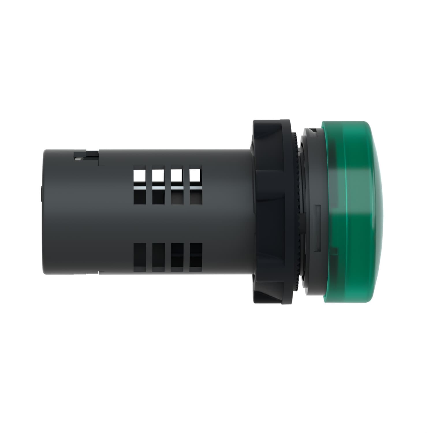 Schneider XA2EVB3LC Harmony | Pilot light, plastic, green, Ø 22 mm, with integral LED, 24 V AC/DC