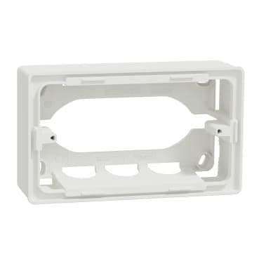 Schneider Electric Surface Box, New Unica, 4 Modules, 4 Knock,Out Holes, White